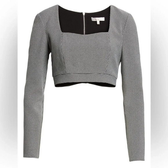 WAYF‎ Fae Check Crop Top - Picture 4 of 10